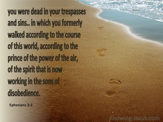 Ephesians 2:2 Sons Of Disobedience (brown)